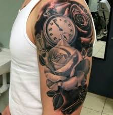 The best shoulder tattoos can be awesome, stylish, and meaningful all at the same you can even decide if you want a top, back or front shoulder tattoo. 65 Perfect Clock Tattoos On Shoulder