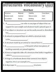 Grade 3 Science Quiz About Structures Grade 3 Science Science Quiz Third Grade Science