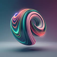 Digital art is art created on a computer in digital form. Bb02 Digital Art Color Circle Illustration Art 3d Green Wallpaper