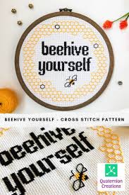 Cross stitching cross stitch embroidery cross stitch patterns howlin' wolf needlepoint needlework at least funny memes funniest memes. Beehive Yourself Modern Funny Cross Stitch Pattern Etsy Cross Stitch Funny Funny Cross Stitch Patterns Geeky Cross Stitch