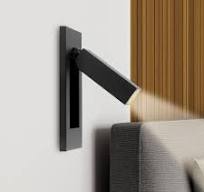 Orren Ellis Wall Mounted Bedside LED Reading Light Sconce - odern & Compact  Design, Warm White 3000K, Adjustable Rotating Head, Recessed Installation,  ...
