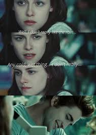 Edward's laughing because he has an ice pp