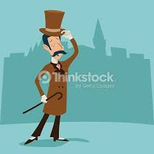 Vintage Great Britain Victorian Gentleman Businessman Cartoon Victorian Gentleman Retro Cartoons Iconic Characters