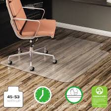deflecto economat 45 x 53 chair mat for hard floor rectangular with lip clear chair mats hard floor clear chairs