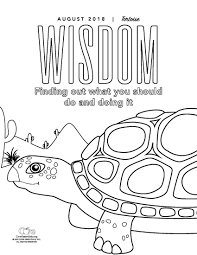 Here is a way to have fun coloring while learning about the living world. Wisdom Coloring Page Wisdom Words Coloring Pages