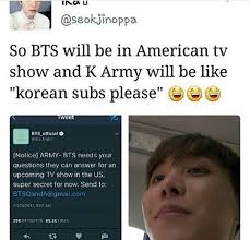 On American Television Can T Wait Bts Bangtan Boy Bts Memes Seokjin Bts