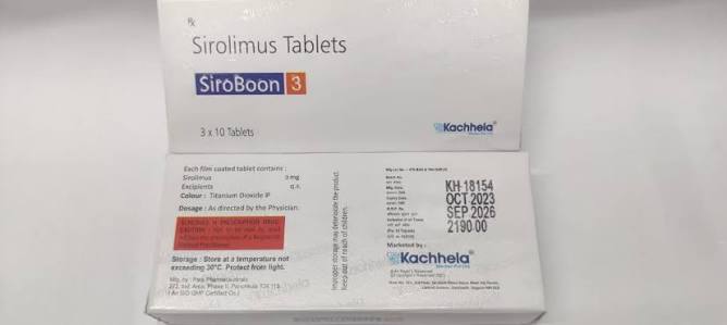 SIROBOON SIROLIMUS 3MG at ₹ 1000/stripe | Sirolimus Tablets in Nagpur | ID: 2852642053688
