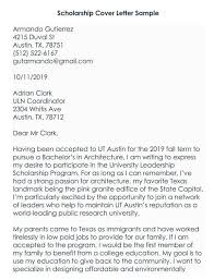 I truly believe that my qualifications and experience make me a perfect candidate for the job. Scholarship Application Cover Letter Examples Guide Tips
