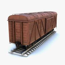 Game Low Poly 3d Model Of Old Cargo Railroad Car Boxcar 3d Model Gruzovogo Krytogo Vagona Derevyannyj 3d Model Krytogo Vag Box Car 3d Model Model