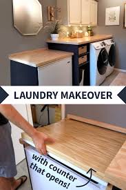 How to laminate a countertop. Diy Counter That Opens Cheap Kitchen Countertops Diy Kitchen Countertops Laundry Room Diy