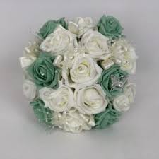 Seafoam green wedding bouquets online. Green Artificial Wedding Flowers Beautiful Bouquets