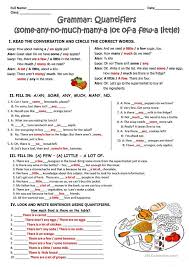 Much Many A Little A Few A Lot Of Pin On English At Home