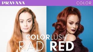 how to rad red demi permanent hair color with colorlush