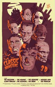 Excellent Illustrations By Mike Wrobel Classic Monster Movies Classic Monsters Horror Movie Posters