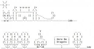 Dragon Ascii Text Art Engracado Coisas Engracadas