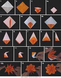 Don't refrain from experimenting with different styles or paper patterns to discover more variations. Traditional Buttonhole Flowers Easy Origami Flower Origami Flowers Instructions Origami Flowers Tutorial