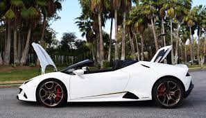 After factoring in that corsa exotics offers as little as $1,295 per day for the lamborghini, renting the lamborghini for a month would cost you approximately $38,850. Rent Lamborghini Huracan Evo Spyder Rent Luxury Cars