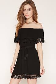 Belted Off The Shoulder Dress Forever 21 2000160612 Off Shoulder Dresses Casual Party Dresses Hipster Dress