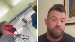 Man avkastad från flygplan