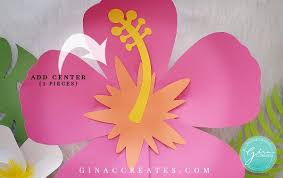 Hawaiian Paper Flower Template Svg In 2021 Paper Flower Template Flower Template Paper Flower Tutorial