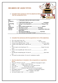 Degrees Of Comparison Worksheet Degrees Of Comparison Alphabet Worksheets Worksheets