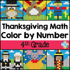 Color pictures of turkeys, pilgrims, thanksgiving dinner thanksgiving coloring pages. 4th Grade Thanksgiving Activities 4th Grade Thanksgiving Math Color By Number