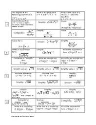 Printables algebra 2 review worksheet ronleyba worksheets printables from algebra 2 worksheets, source:ronleyba.com. Review For Algebra 2 Concepts Tic Tac Toe Sheets By Math Is Marvelous