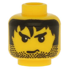 A strange, slightly freshie child with large bush like hair, who cannot catch or run to save his life, but is sleepin with all of your mothers. Lego Part 3626bpx133 Yellow Minifig Head Male Stubble Black Messy Hair And Angry Eyebrows Pattern At Brickscout