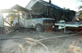 Fire destroys old Crom home