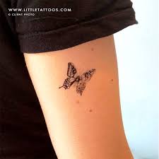 This moon phase temporary tattoo looks amazing on your arm or wrist. Small Half Flower Butterfly Temporary Tattoo Get It