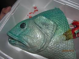 May 18, 2021 · today is my son's 35th birthday, his 5th one in heaven. Fish Birthday Cake This Is A Hand Sculpted Fish Cake That Flickr