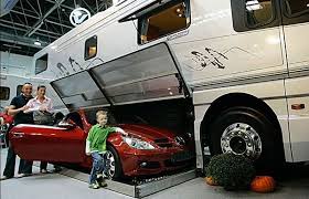 The All Include Truck With Sport Car Inside Luxury Rv Luxury Bus Recreational Vehicles