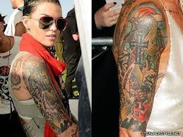 Ruby ) was born in melbourne, australia. Ruby Rose S 48 Tattoos Meanings Steal Her Style Page 4