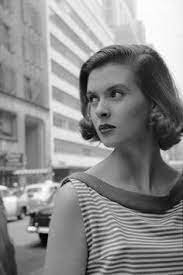 Photographic Print Woman Wearing Striped Shirt Modeling The Page Boy Hair Style On City Street New York Ny 1955 B In 2021 Boy Hairstyles Hair Styles 60s Hair Short