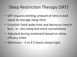 Image result for Sleep Restriction Therapy