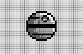 Death Pixel Star Wars Artstar Wars Death Star Pixel Art Star Wars Death Star Pixel Artstar Wars Death Star Pixel Art Grid Cross Stitch Bookmarks Pixel Art