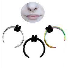 14g c shape pincher tapers septum buffalo taper expander pierced nose nose ring septum nose rings nose rings hoop