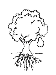 Coloring pages fruits and berries. Online Coloring Pages Coloring Page Pear On A Tree Pear Download Print Coloring Page