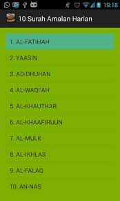 Sesiapa yang membaca surah yasin dalam satu. 10 Surah Amalan Harian For Android Apk Download