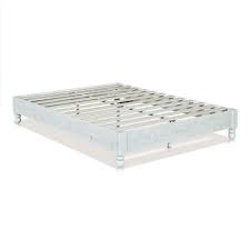 Check spelling or type a new query. Wooden Queen Size Bed Frame With Turned Legs And Slated Details White On Sale Overstock 30088292