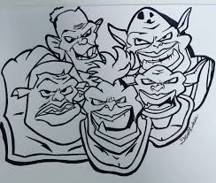 The Monstars From My Favorite Film Of All Time Space Jam I Thought These Guys Were So Cool As A Kid Looking Forward To See Space Jam Coloring Pages Sketches