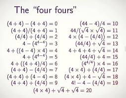 The Power Of 4 Posted Withrepost Mathsoftheuniverse How To Count From 0 To 20 Using 4 Fours Only Please Fol Studying Math Math Memes Math Humor