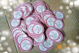 Bahan stiker dari kertas stiker bontax glossy. Sticker Toples Kue Kering Surabaya Jualo