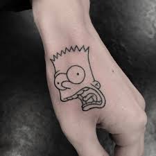 Screaming Bart Tattoo Tatuagem Dos Simpsons Tatuagem Na Mao Tatuagem Braco
