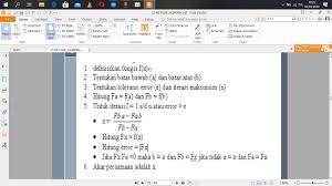 § di mana x = a + b 2. 3a Metode Regulasi Falsi Contoh Soal Youtube