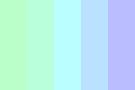 Pastel palette inspired by the amazing yamio! Pastel Rainbow Gradient Part 2 Color Palette