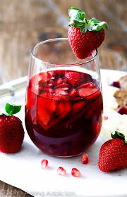 This strawberry sangria is the perfect party drink: Strawberry Pomegranate Sangria Sally S Baking Addiction