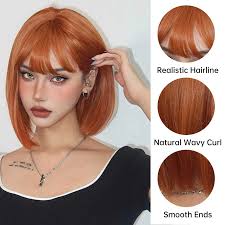 Copper Ginger Short Bob Wig: Heat-Resistant & Stylish. Shop Now! Perfect  for Costumes & Daily Wear. Best Seller! from Dhgate Cosplay Wigs