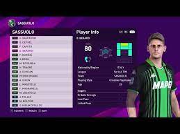 Giacomo raspadori (born 18 february 2000) is an italian footballer who plays as a striker for italian club sassuolo. Sassuolo Players Faces And Ratings Pes 20 Youtube