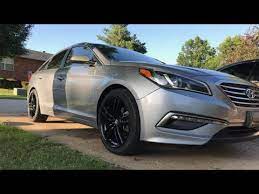 The 2015 hyundai sonata further refines the midsize sedan formula with a new look, revised powertrain and plenty of tech and convenience features. Hyundai Sonata On 19 Infiniti Wheels Youtube